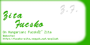 zita fucsko business card